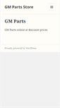 Mobile Screenshot of gmpartsstore.com